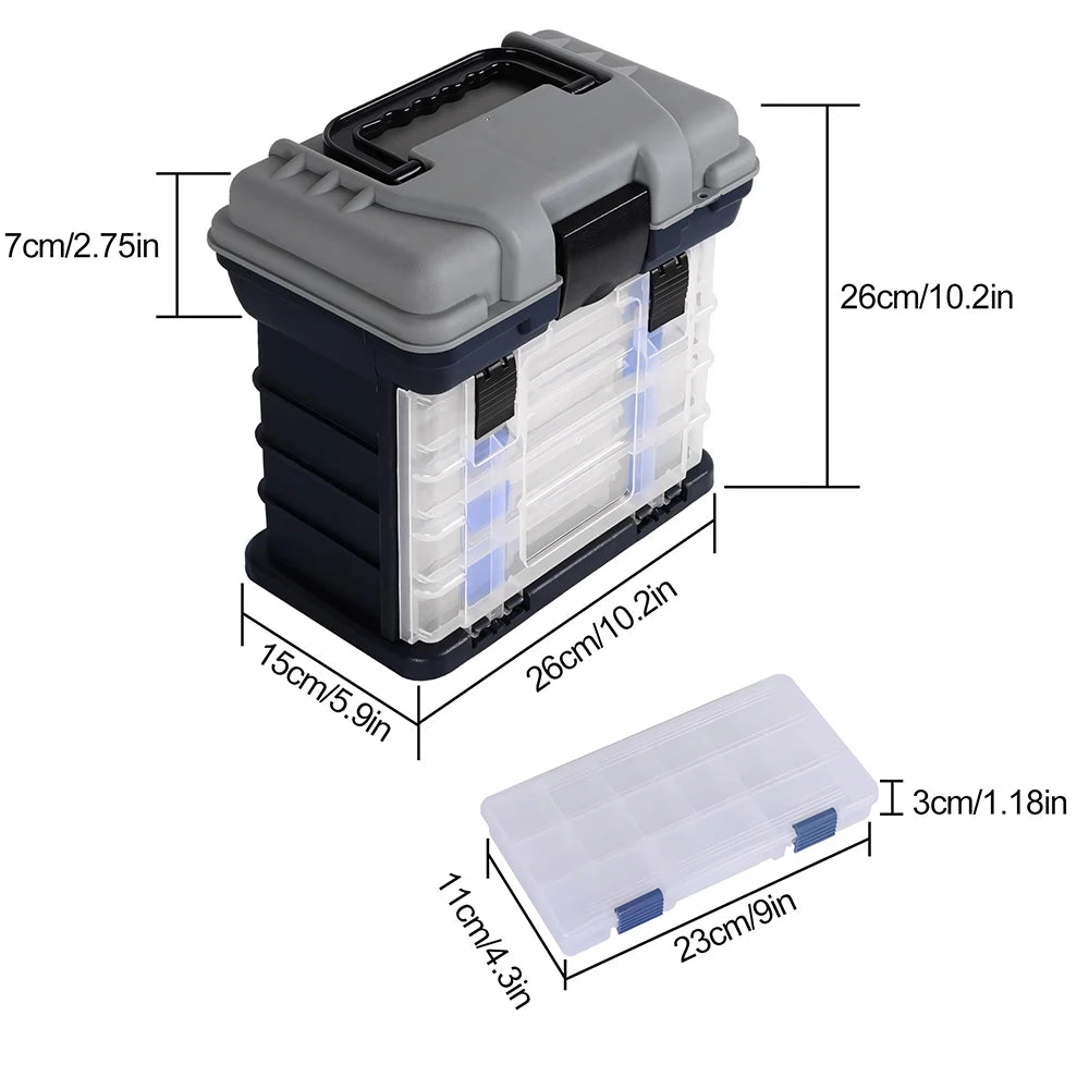 Zoe Fishing Tackle Box Kit with Pliers and Fishing Lures