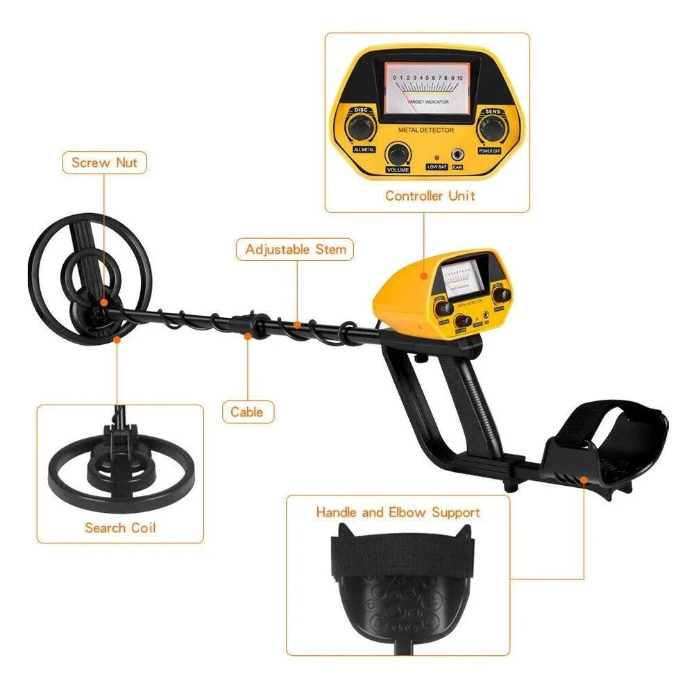 Waterproof Underground Metal Detector With LCD Display For Treasure Hunting