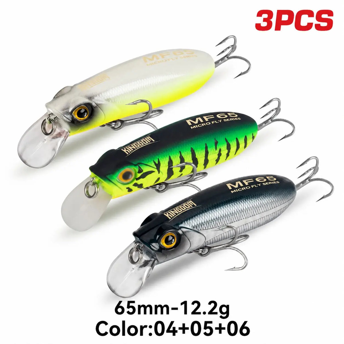 Kingdom Sinking Floating Minnow Fishing Lures for Seabass and Trout