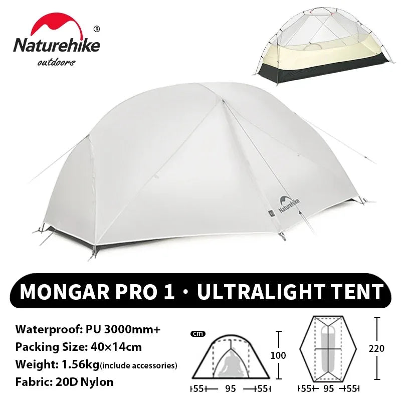 Naturehike Mongar Pro Ultralight Waterproof Backpacking Camping Tent
