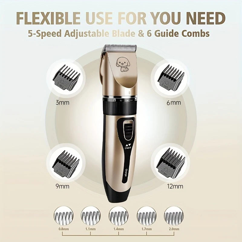 SHUYU Rechargeable Pet Clippers For Dogs And Cats Professional Grooming