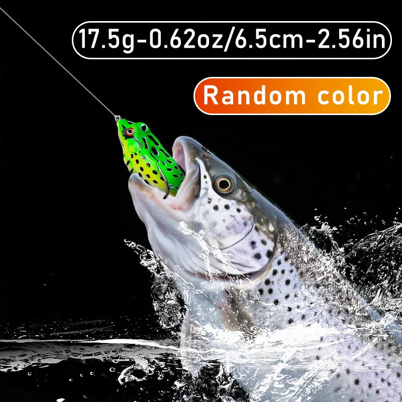 Frog Shape Soft Plastic Fishing Lure With Realistic 3D Eyes