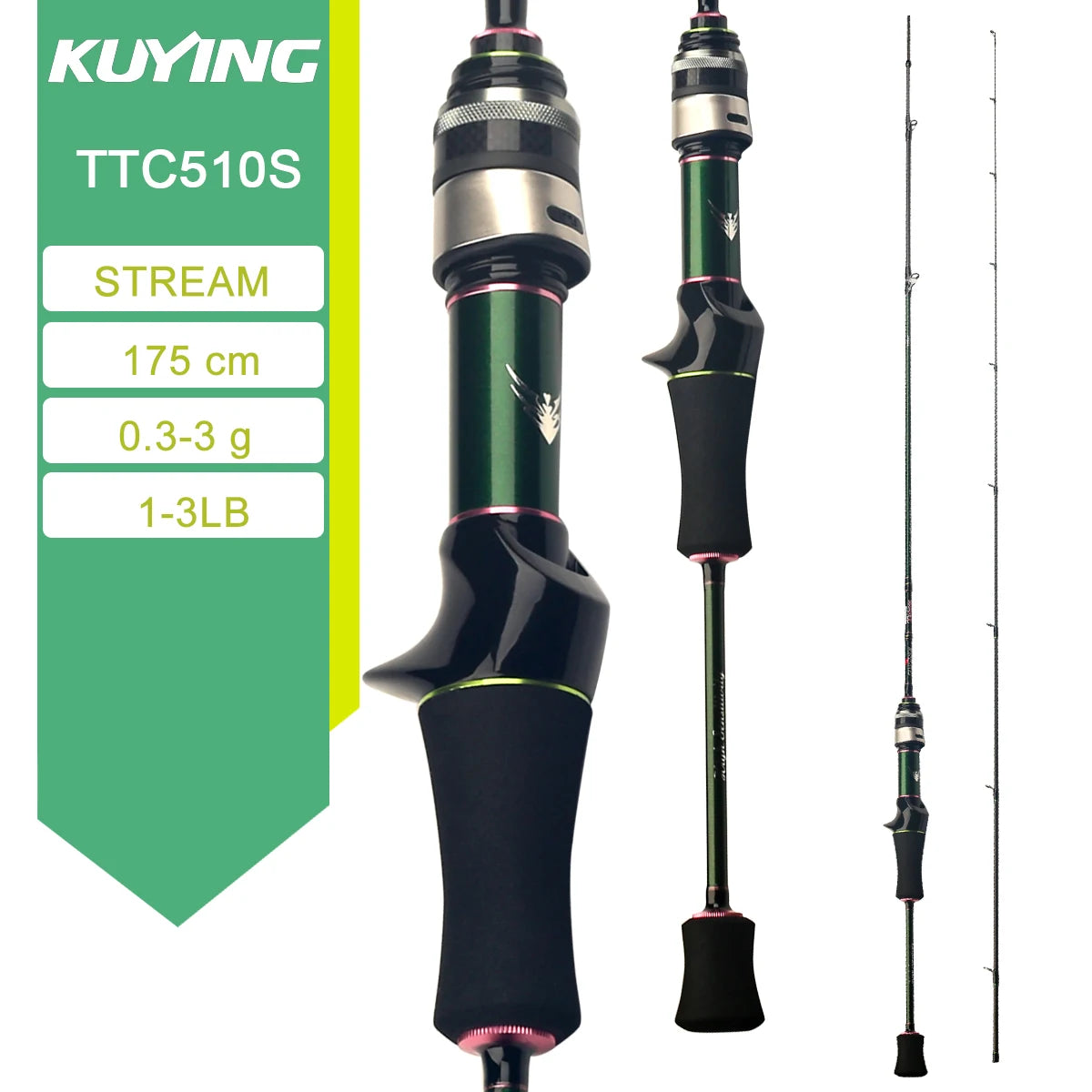 KUYING TETON Carbon Spinning And Casting Fishing Lure Rod
