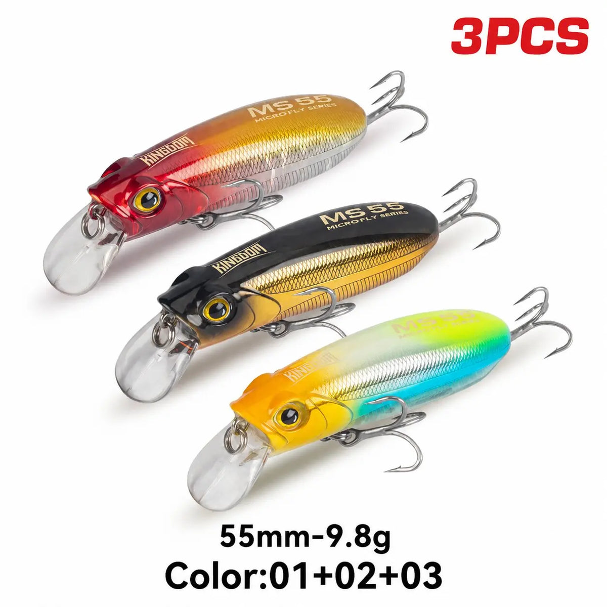 Kingdom Sinking Floating Minnow Fishing Lures for Seabass and Trout