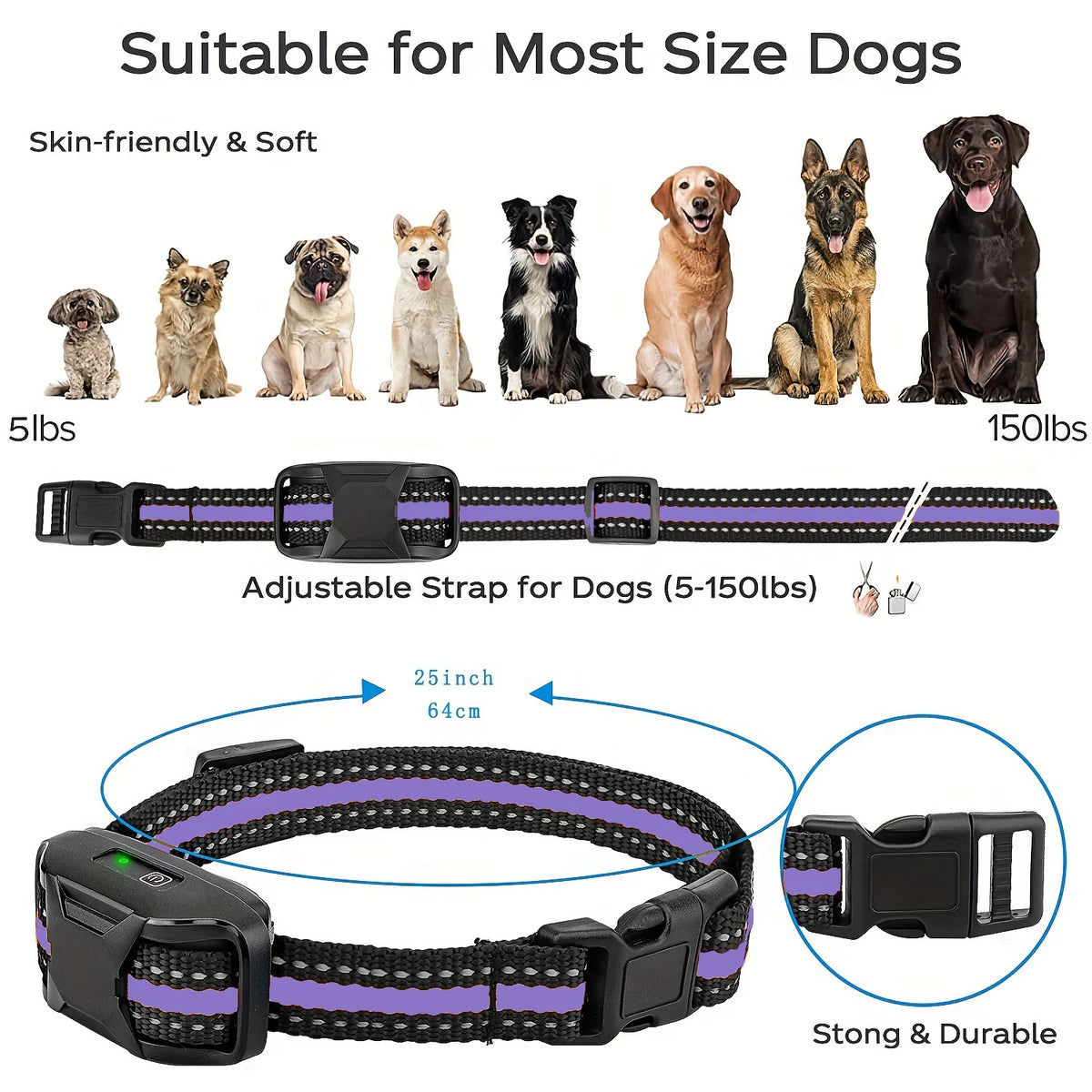 WXRPET Waterproof Remote Dog Training Collar With Vibration And Beep