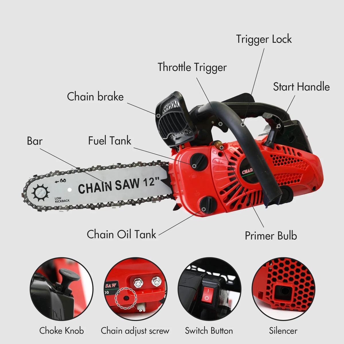 Portable Brushless Chainsaw For Efficient Wood Cutting And Branch Trimming
