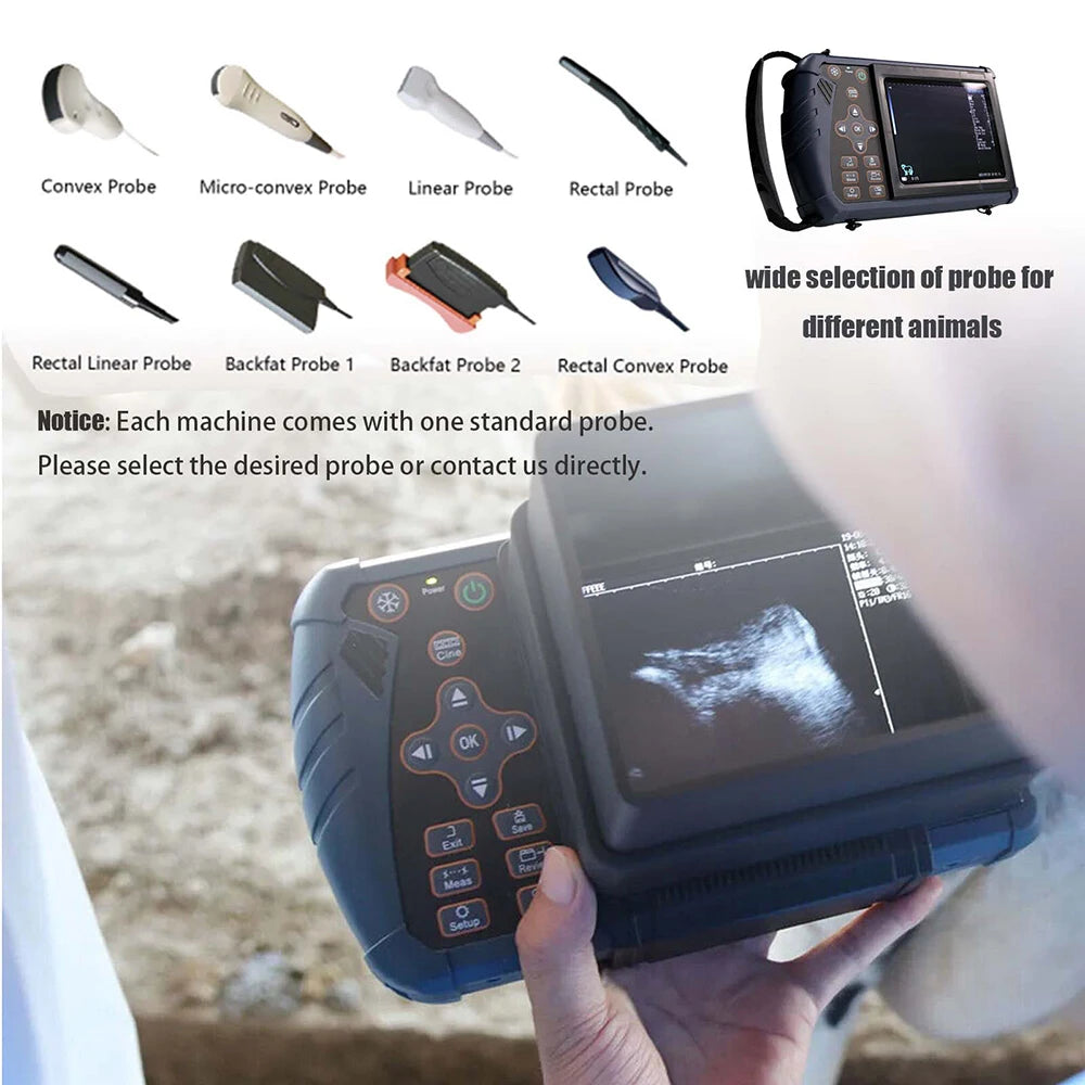 DAWEI Portable Veterinary Ultrasound Scanner for Farm Animal Pregnancy Testing