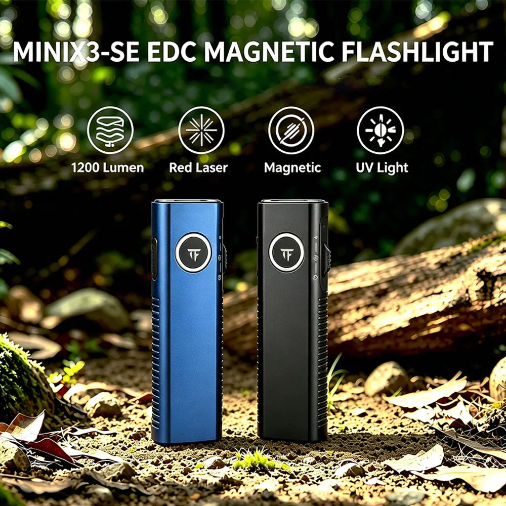 TrustFire MINIX3-SE Rechargeable EDC Flashlight With UV Light