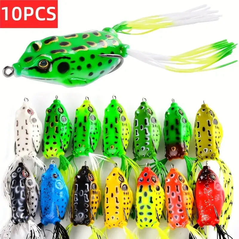 Frog Shape Soft Plastic Fishing Lure With Realistic 3D Eyes