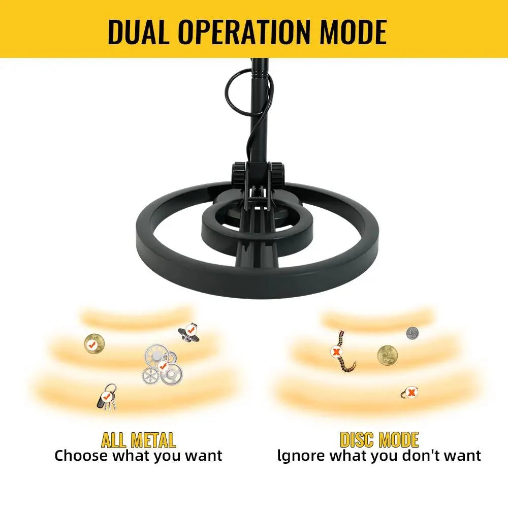 Waterproof Underground Metal Detector With LCD Display For Treasure Hunting