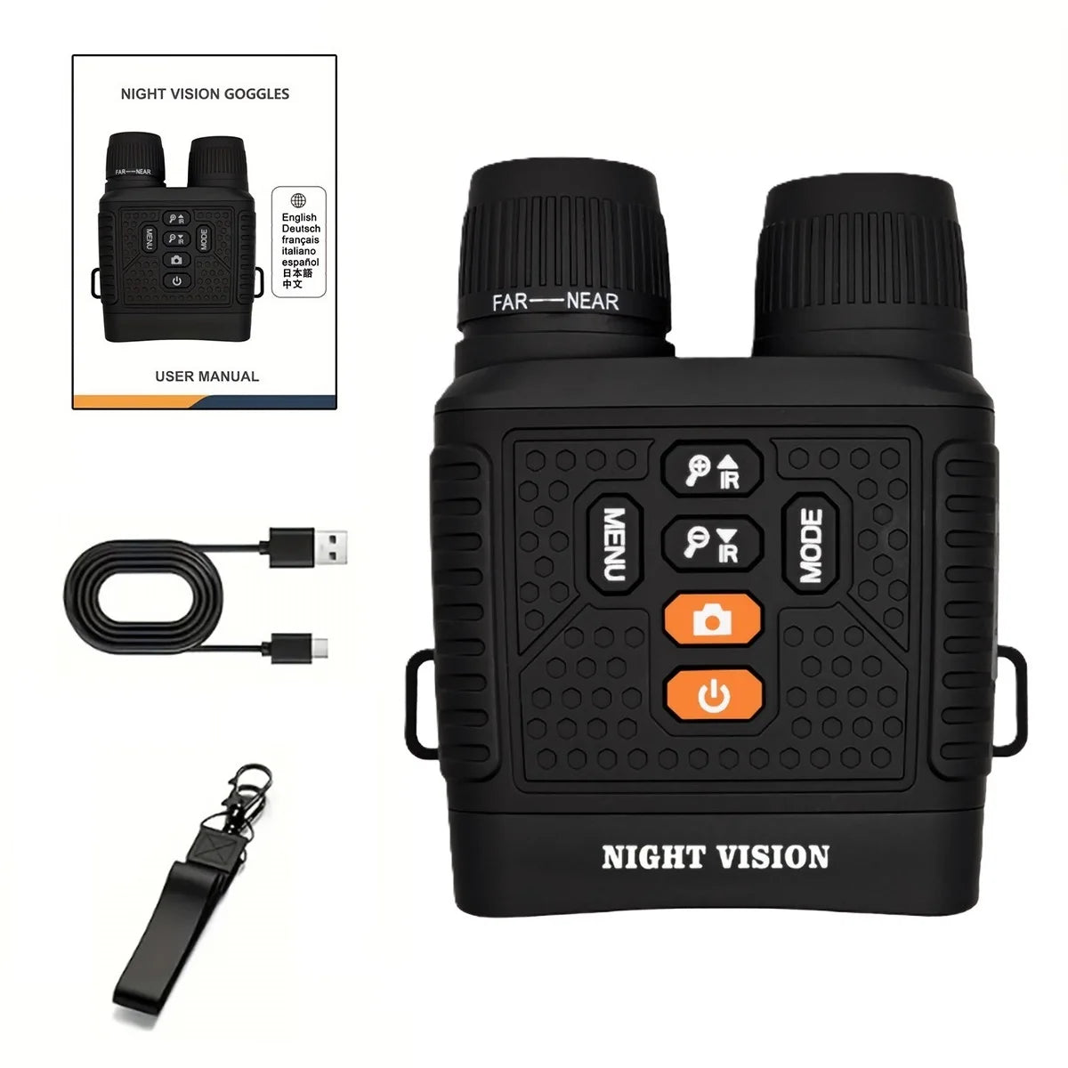 Digital Night Vision Monocular Camera With 6X Zoom And Infrared