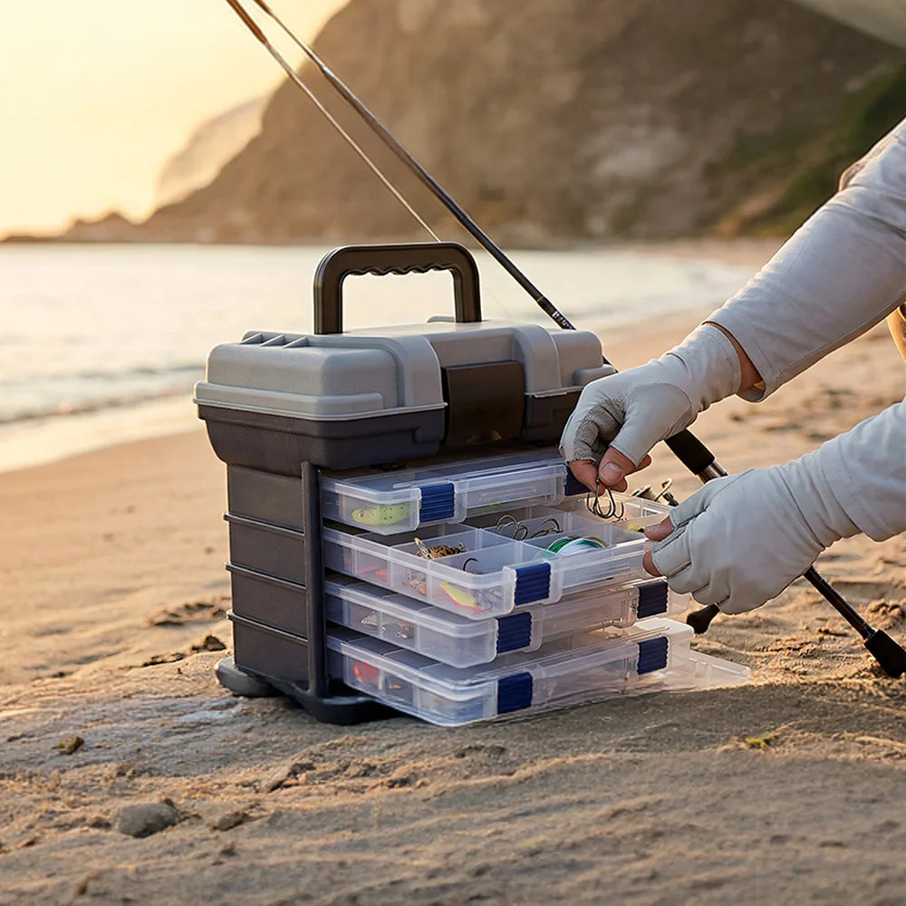 Zoe Fishing Tackle Box Kit with Pliers and Fishing Lures