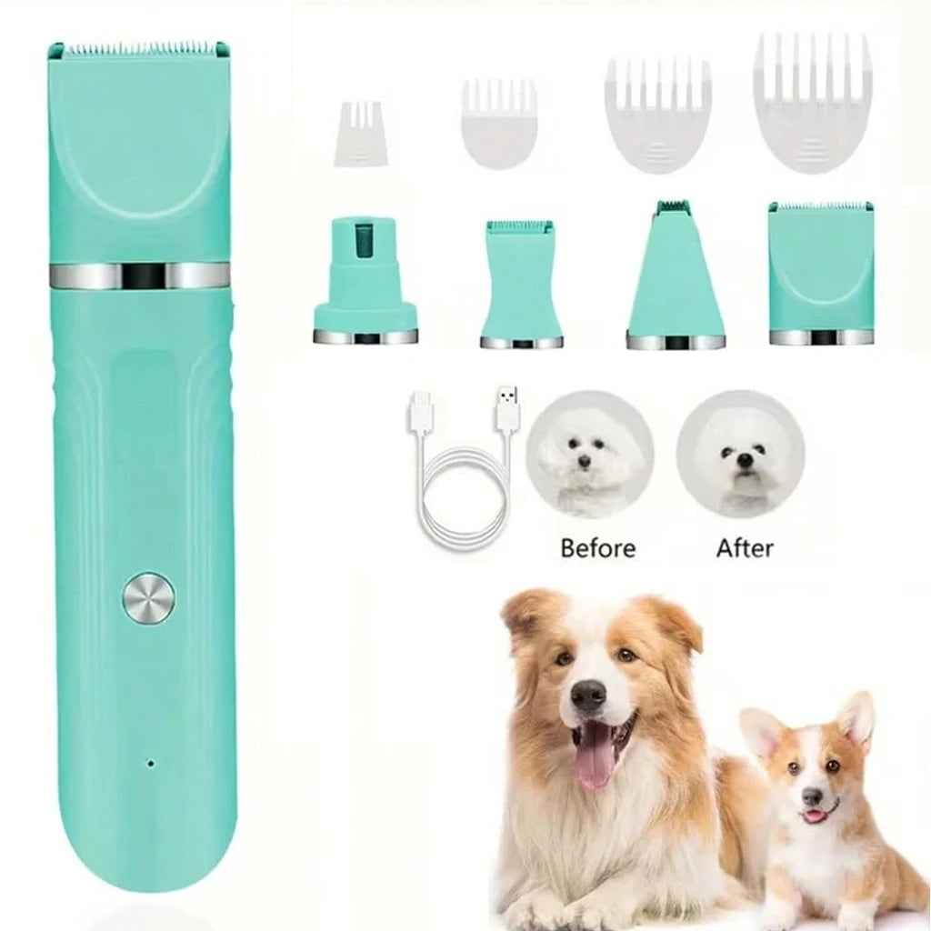 SHUYU Rechargeable Pet Grooming Clipper Kit for Dogs and Cats