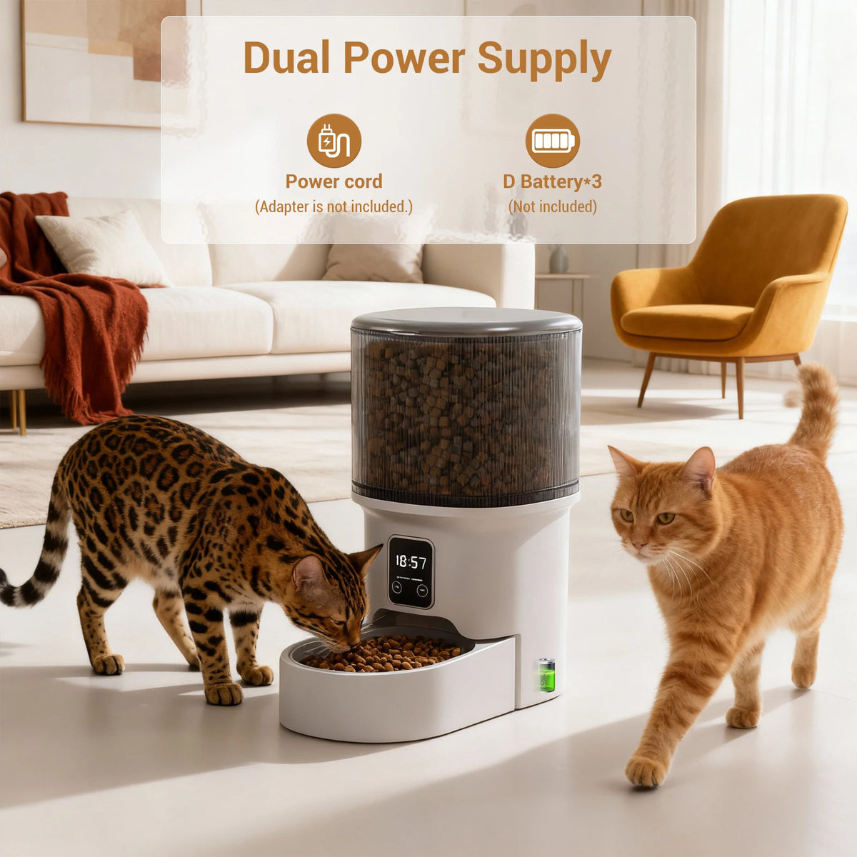 HiMISS Programmable Automatic Pet Feeder With Timer And Portion Control