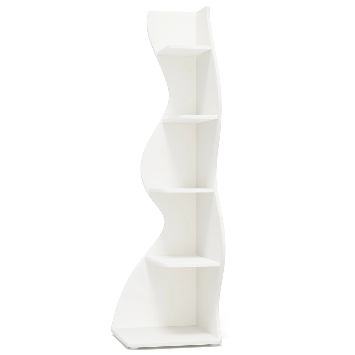 Tribesigns Modern Five Tier Corner Bookshelf And Plant Stand