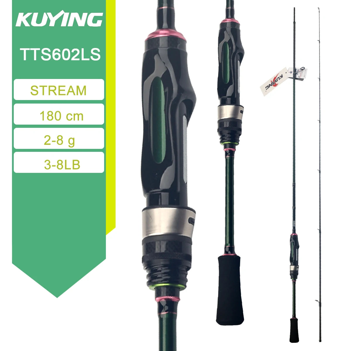 KUYING TETON Carbon Spinning And Casting Fishing Lure Rod
