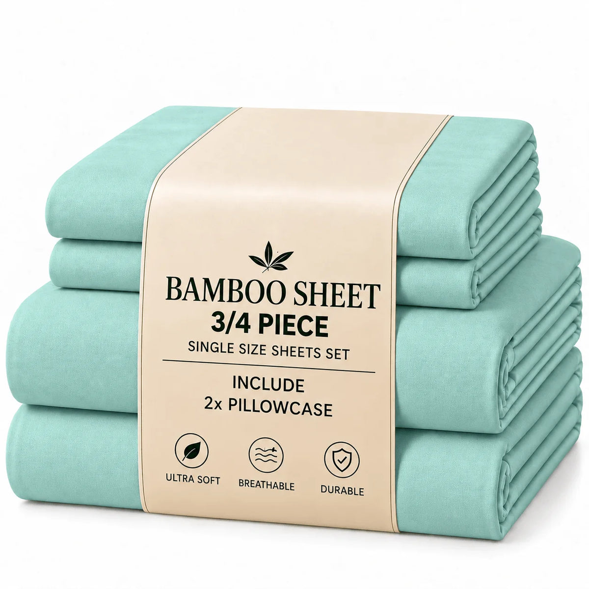 3/4pcs  Bamboo Sheet Set, Twin/Full/Queen/King Size, Ultra Soft Breathable Hotel Style Bedding, 15 Inch Deep Pocket Fitted Sheet, Wrinkle Resistant & Machine Washable Bed Sheets