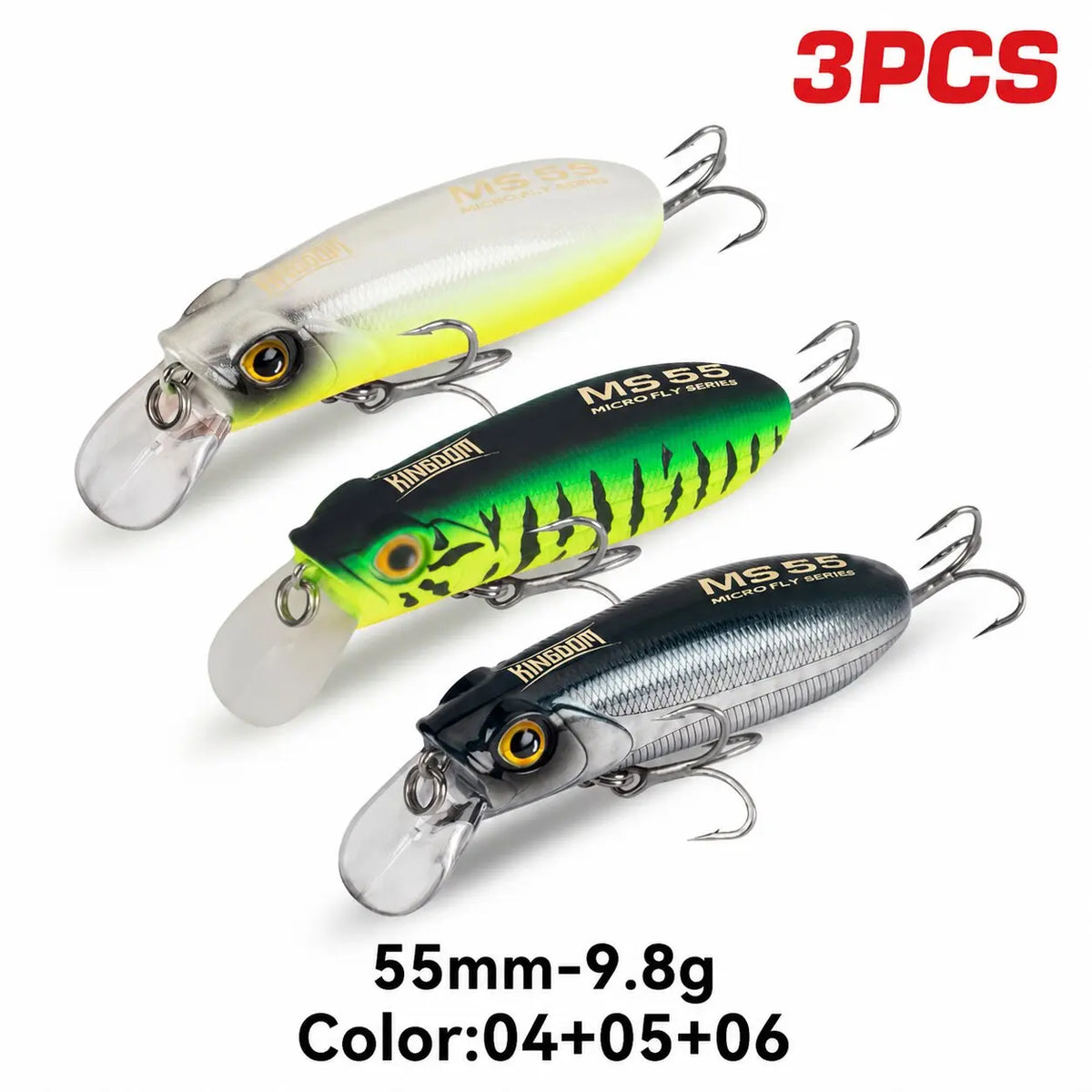 Kingdom Sinking Floating Minnow Fishing Lures for Seabass and Trout